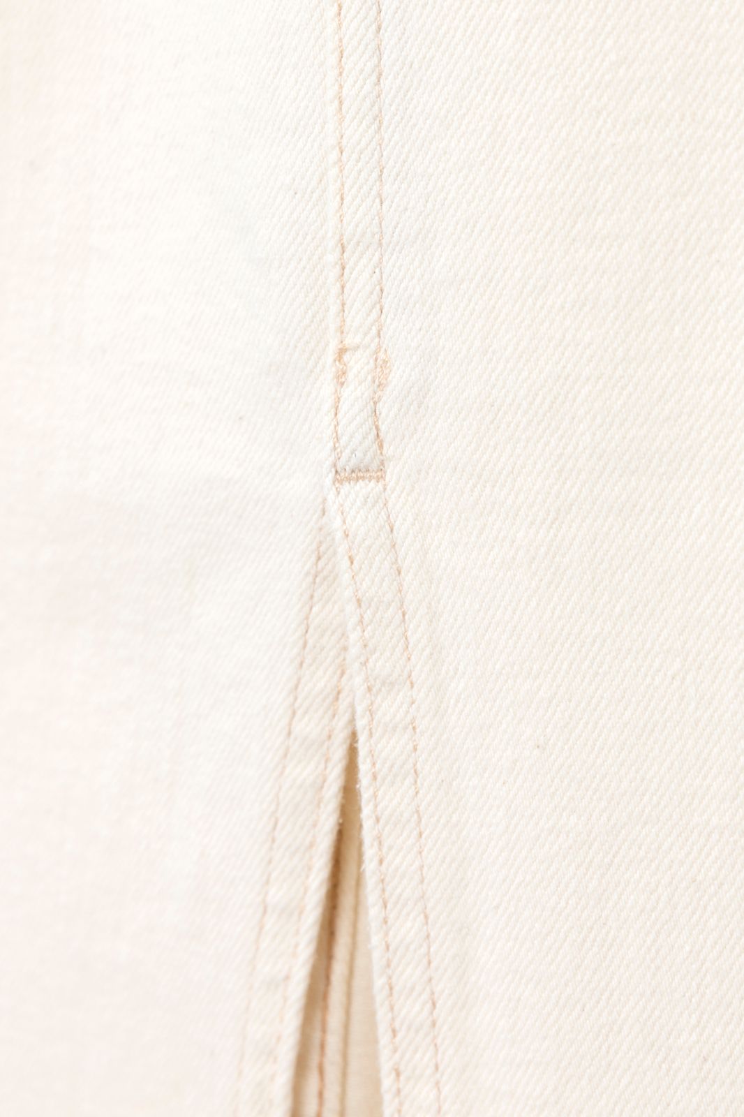 Witte denim rok met split