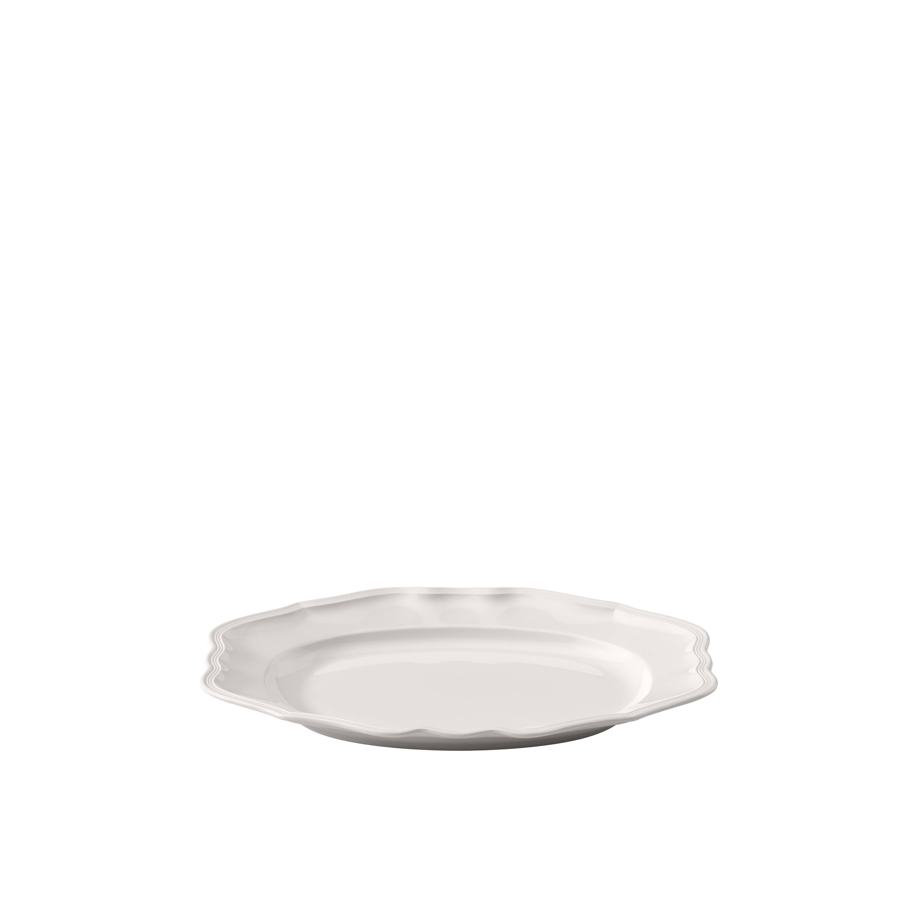 Manoir Serving tray White, 14.5'' x 10.4'', Premium Porcelain