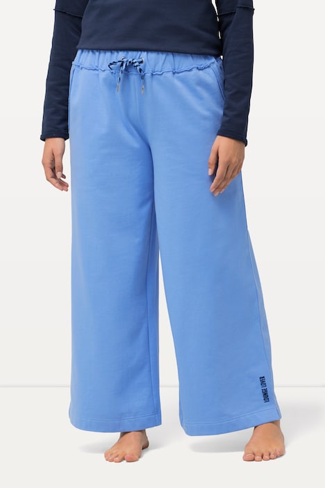 Loungewear-Hose, weites Bein, Elastikbund