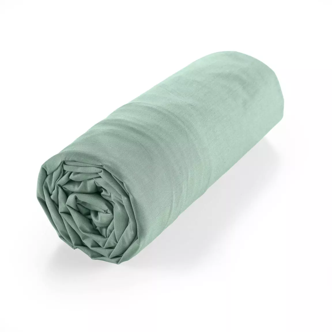Drap housse coton bio (160 x 200 cm) Biolina Vert sauge