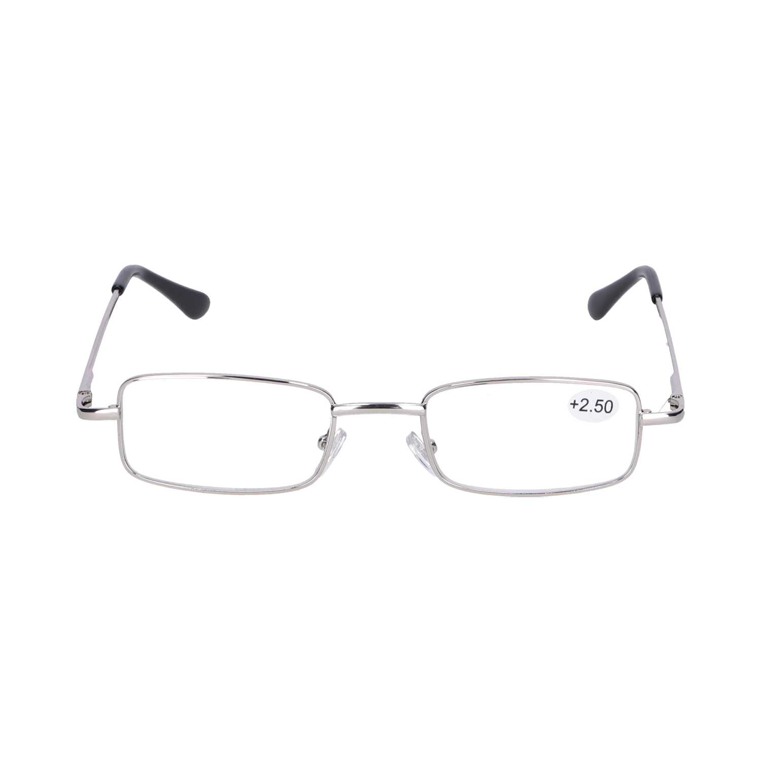 Star Optic Lesehilfe MD6 aus Metall +2,5 Dioptrien silber glänzend