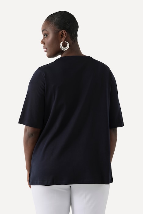 T-Shirt, A-Linie, V-Ausschnitt, Halbarm, Pima Cotton