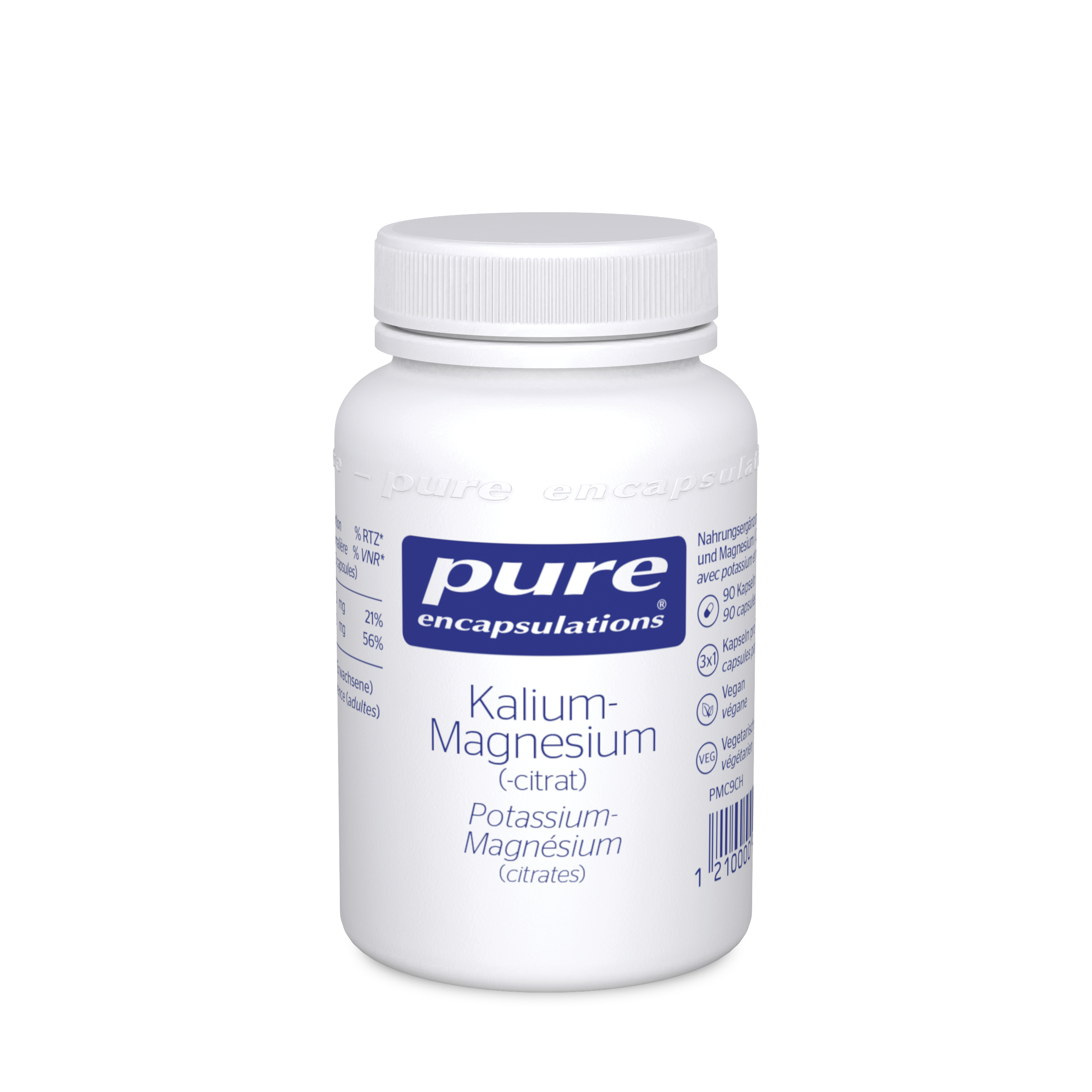 PURE Kalium-Magnesium Kaps Ds 90 Stk