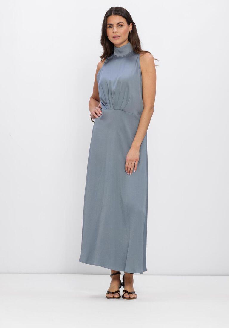 blauwe drykorn maxi jurk amabel