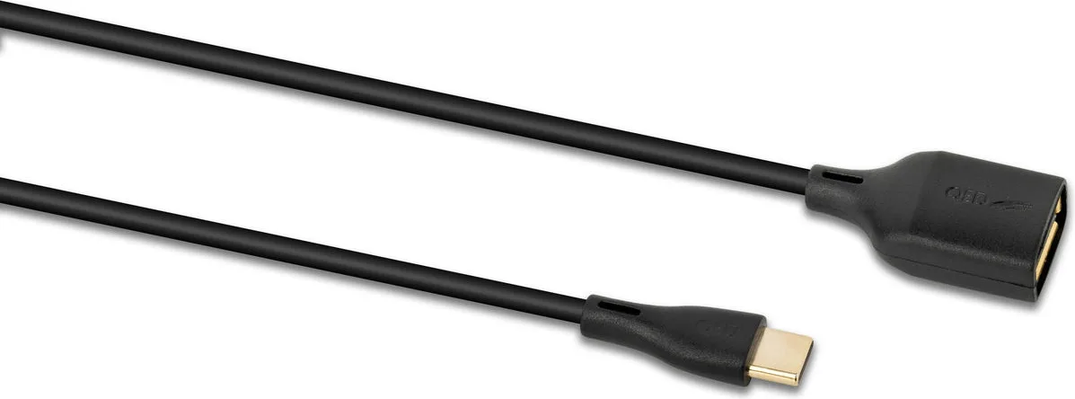 QED Connect USB A femelle vers C (0,75 m) Câbles USB