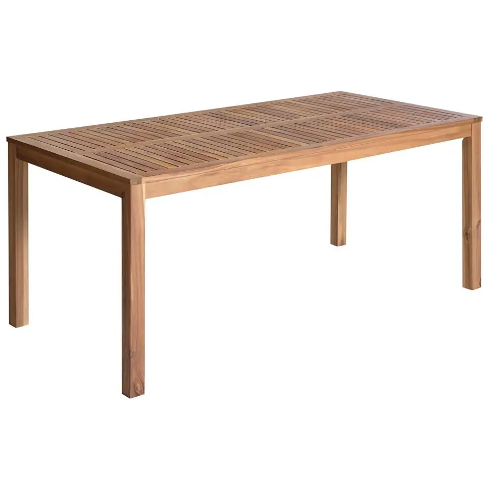 OMBRIANO - Tuintafel - Lichtbruin - 180 x 90 cm - Acaciahout