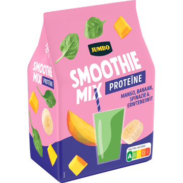 Jumbo Smoothie Mix Proteïne Mango, Banaan, Spinazie & Erwteneiwit 250 g