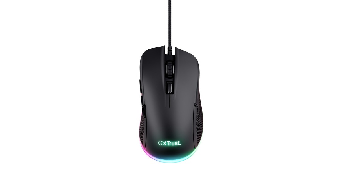TrustGXT 922 Ybar ECO gaming muis  (Zwart, RGB | 200 - 7200 dpi)