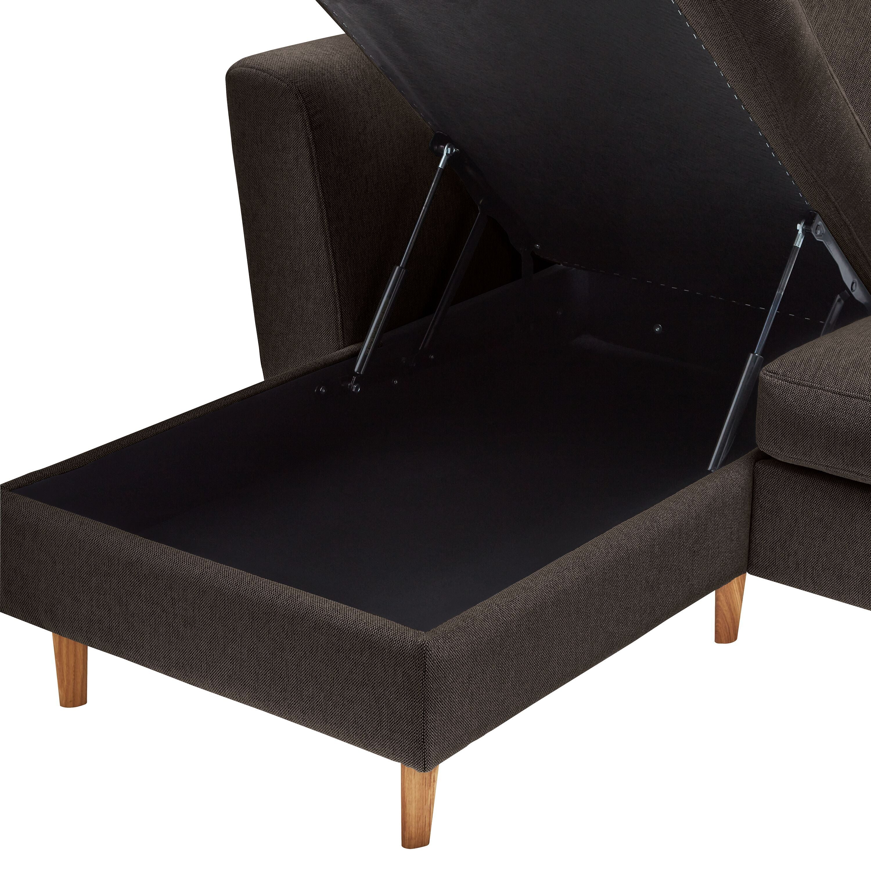 DIENER Ecksofa - Braun / B: 235.0 cm x T: 156.0 cm x H: 81.0 cm