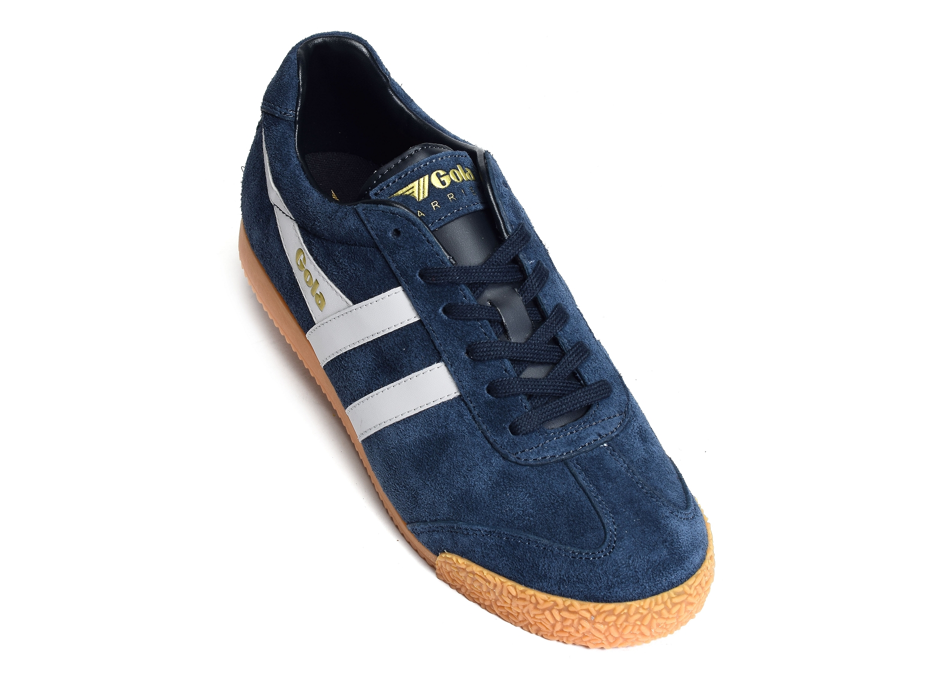 Harrier suede trainers marine blanc
