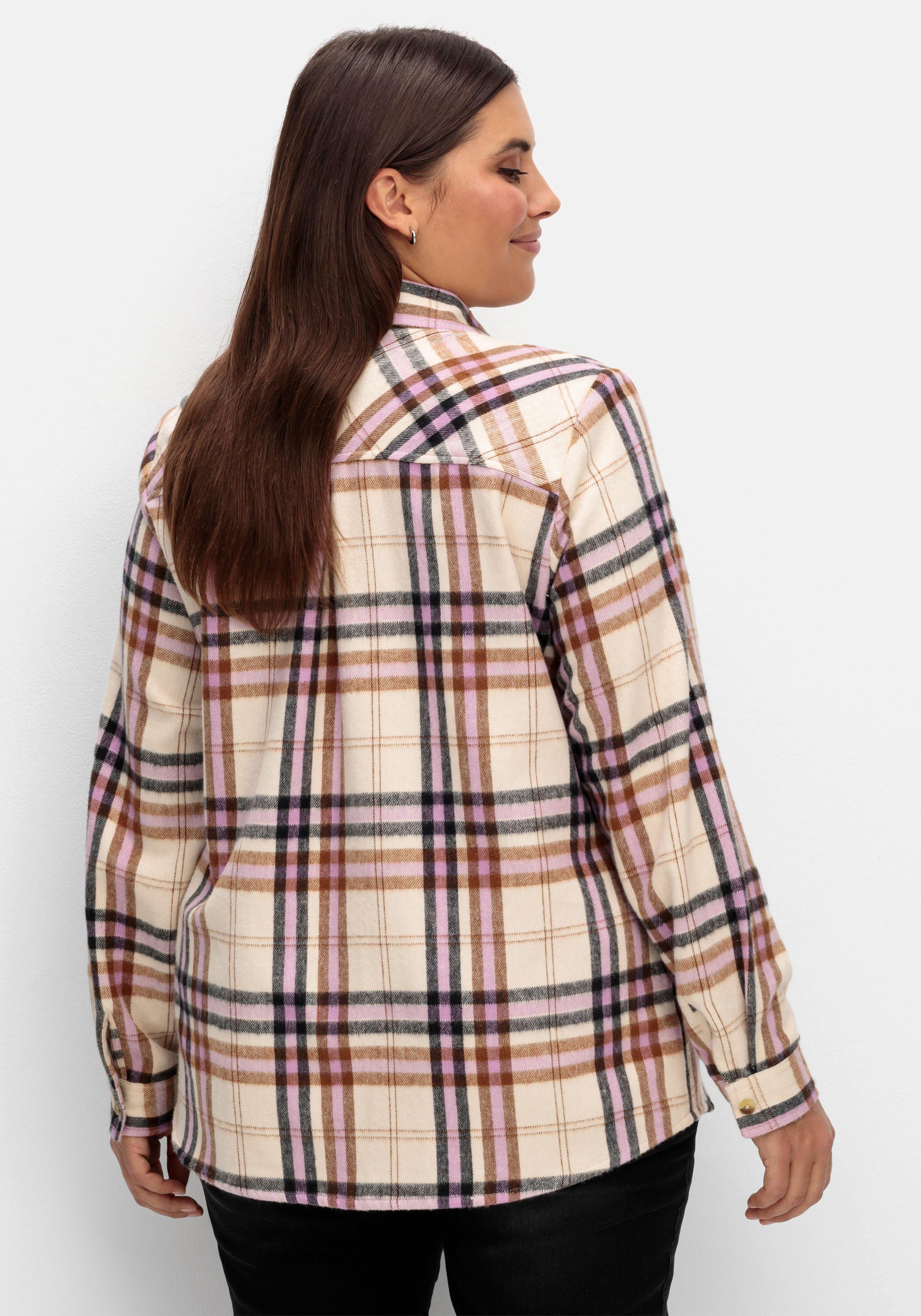 Karierte Bluse aus weich angerautem Flanell