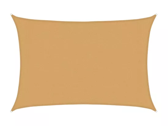 Voile d'ombrage 160 g/m² rectangulaire sable 3x4,5 m PEHD