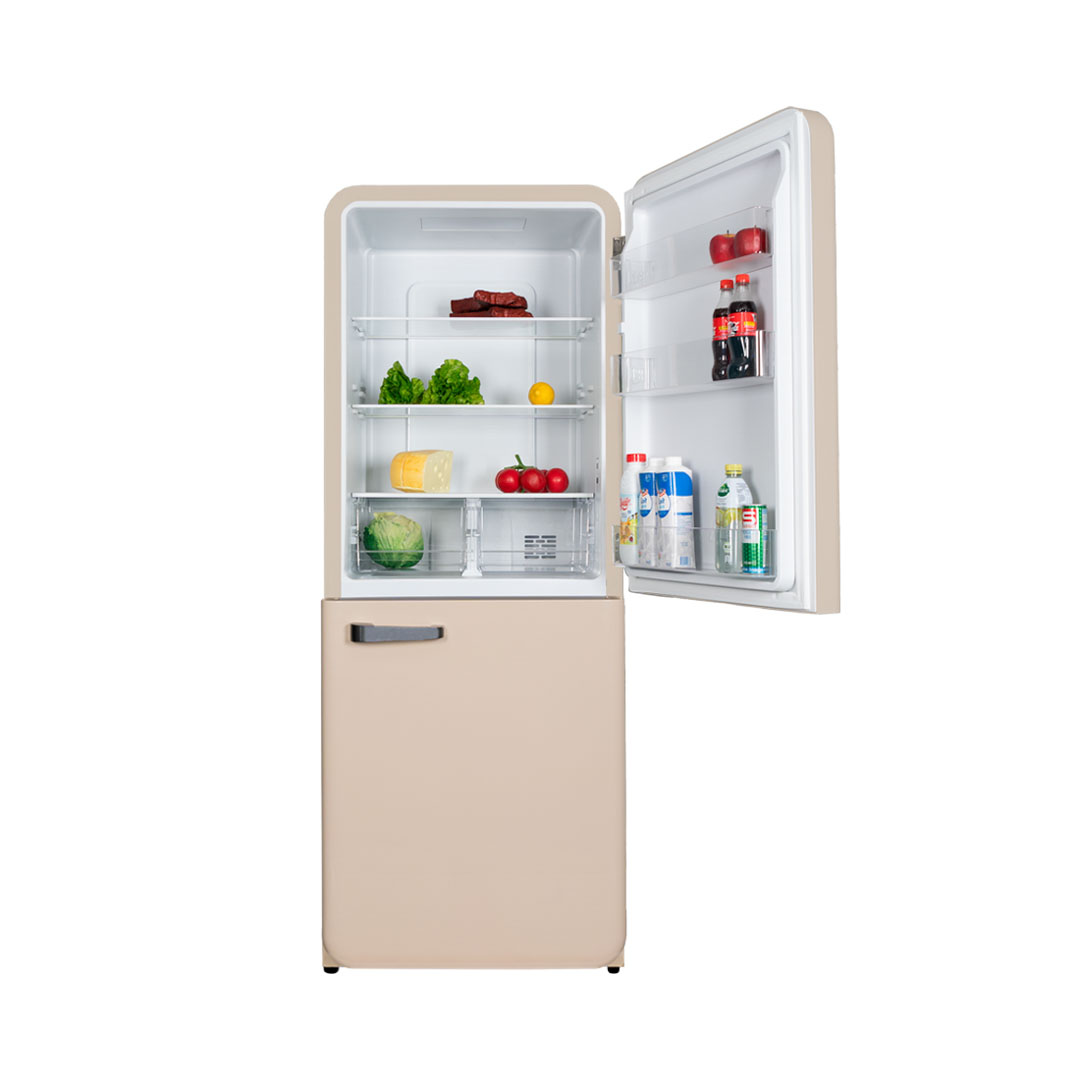 Kibernetik FSP Retro Kühl-Gefrierkombination 401 Liter, beige