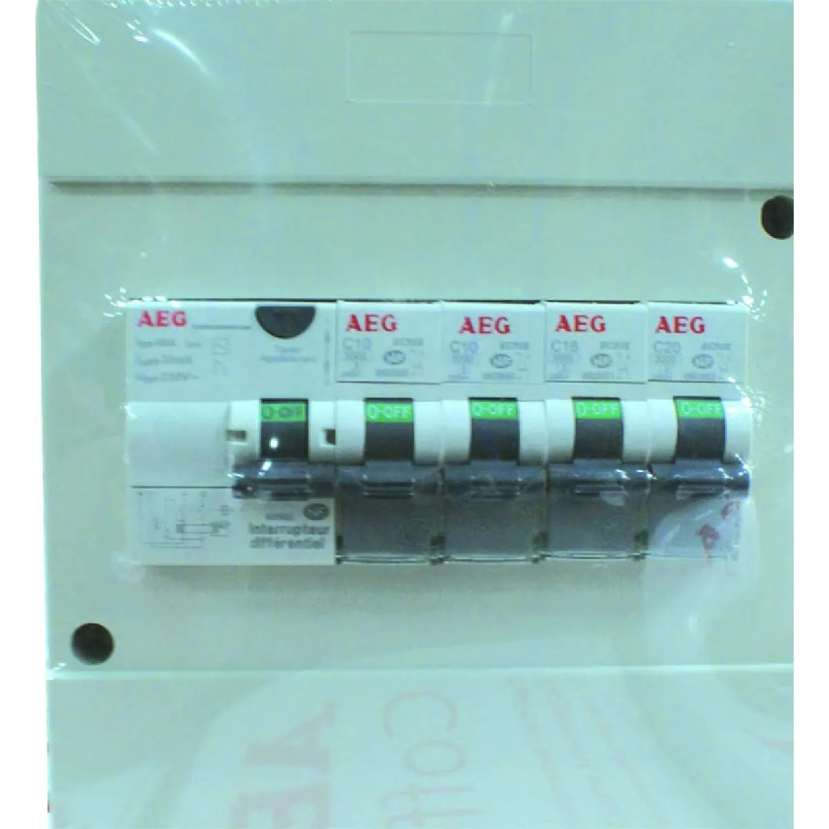 AEG Coffret électrique prééquipé 1 rangée 6 modules