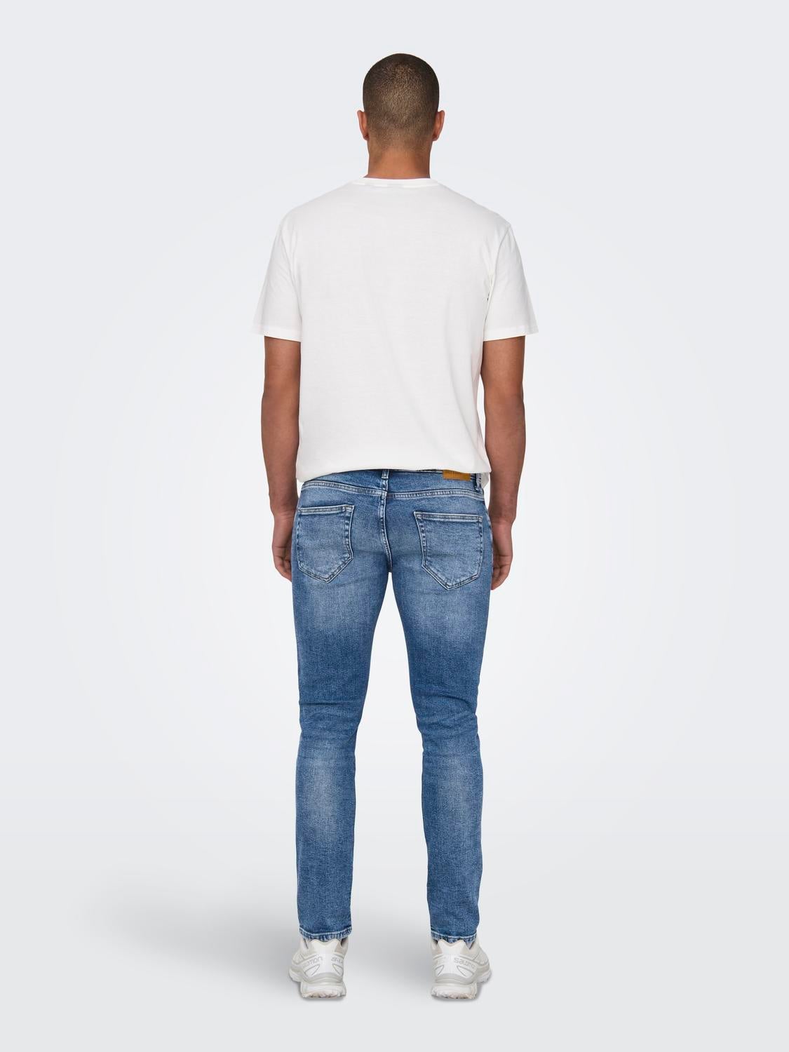 ONSWEFT Mittlere Taille Normal geschnitten Jeans Medium Blue Denim