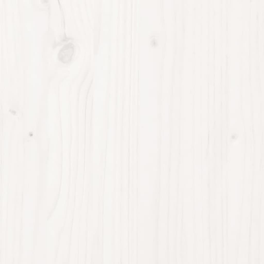 Ensemble de bar de jardin 3 pcs blanc bois de pin massif