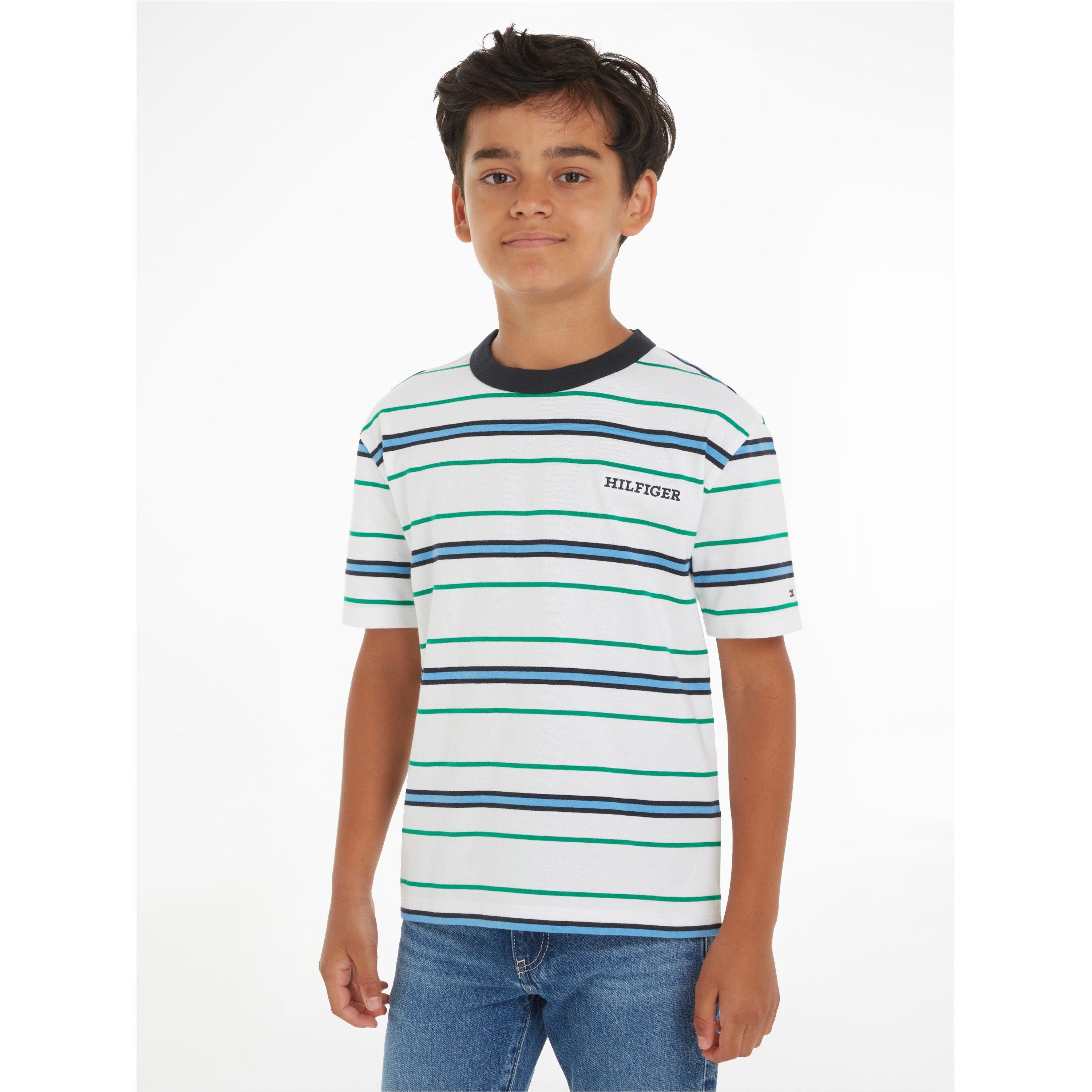Tommy Hilfiger Mono Stripe Tee Juniors