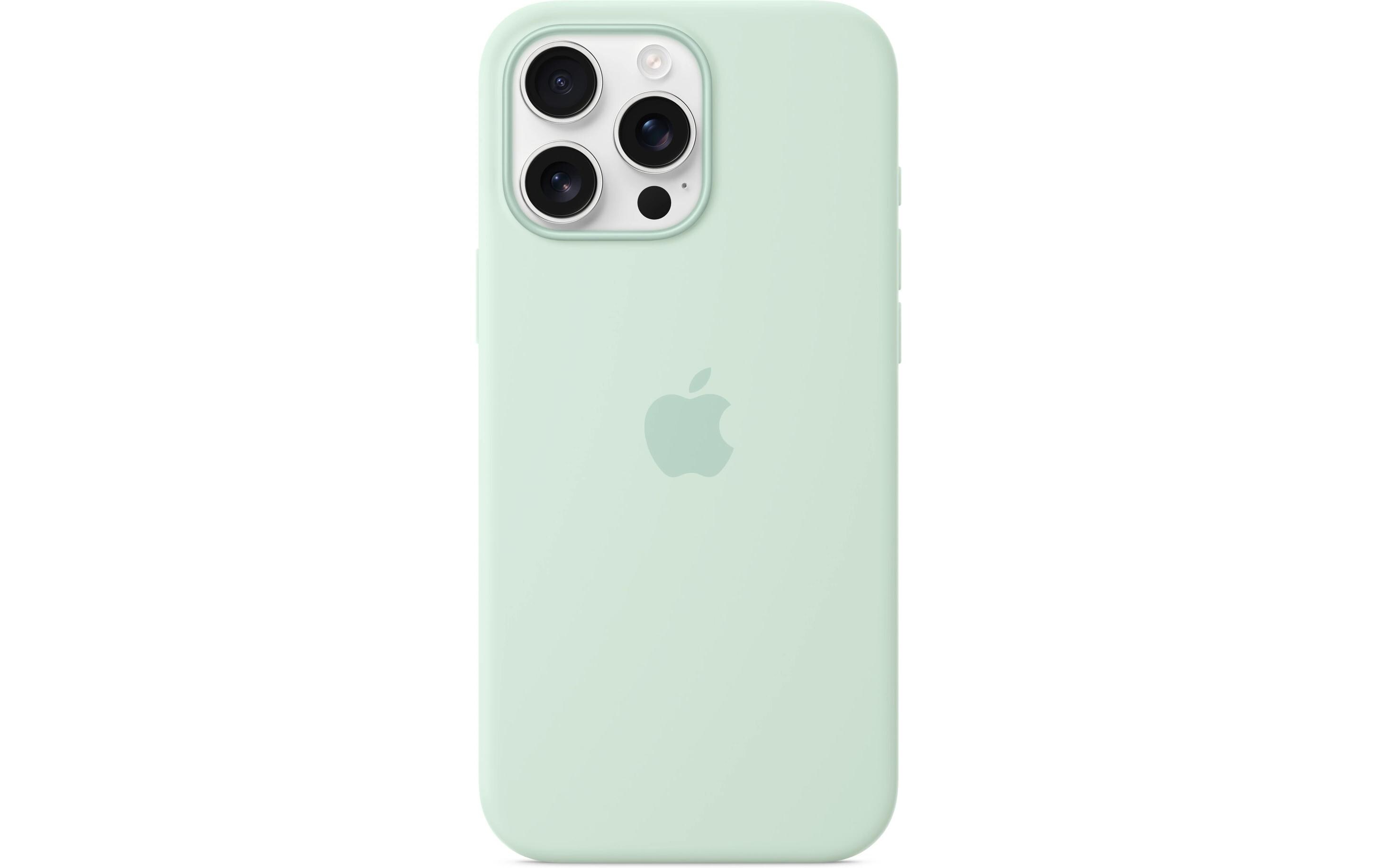 Silicone Case mit MagSafe iPhone 16 Pro Max AquamarineSilikon-Backcover mit «MagSafe» für das Apple iPhone 16 Pro Max