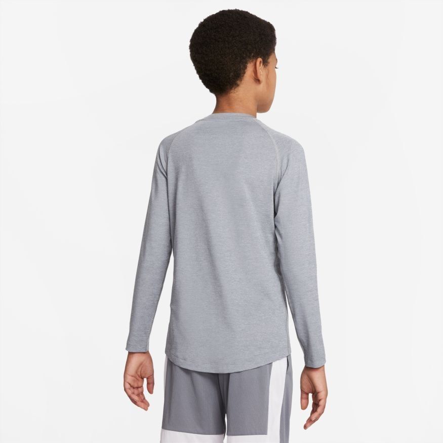Nike Pro Maillot d'Entraînement Dri-FIT - Gris/Blanc Enfant