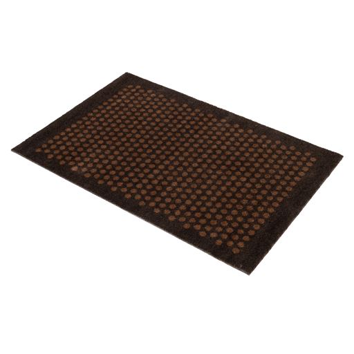 Tica Copenhagen Dot Gulvmåtte, Cognac/Mørkebrun, 60x90 cm