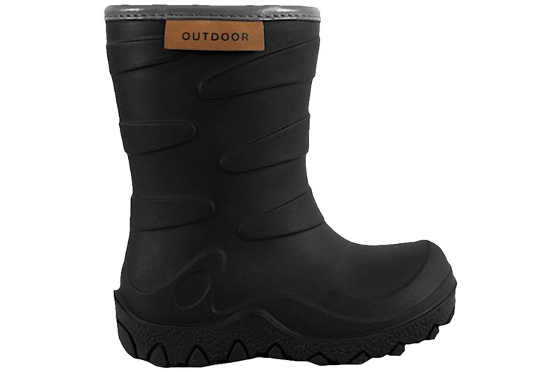 OUTDOOR TERMOSTØVLE I SORT GUMMI MED FOER