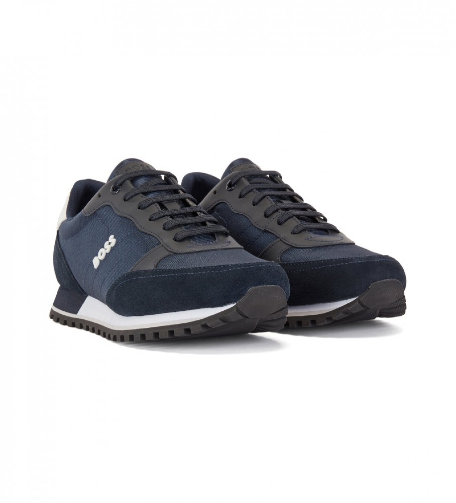 Tênis de corrida BOSS em couro azul