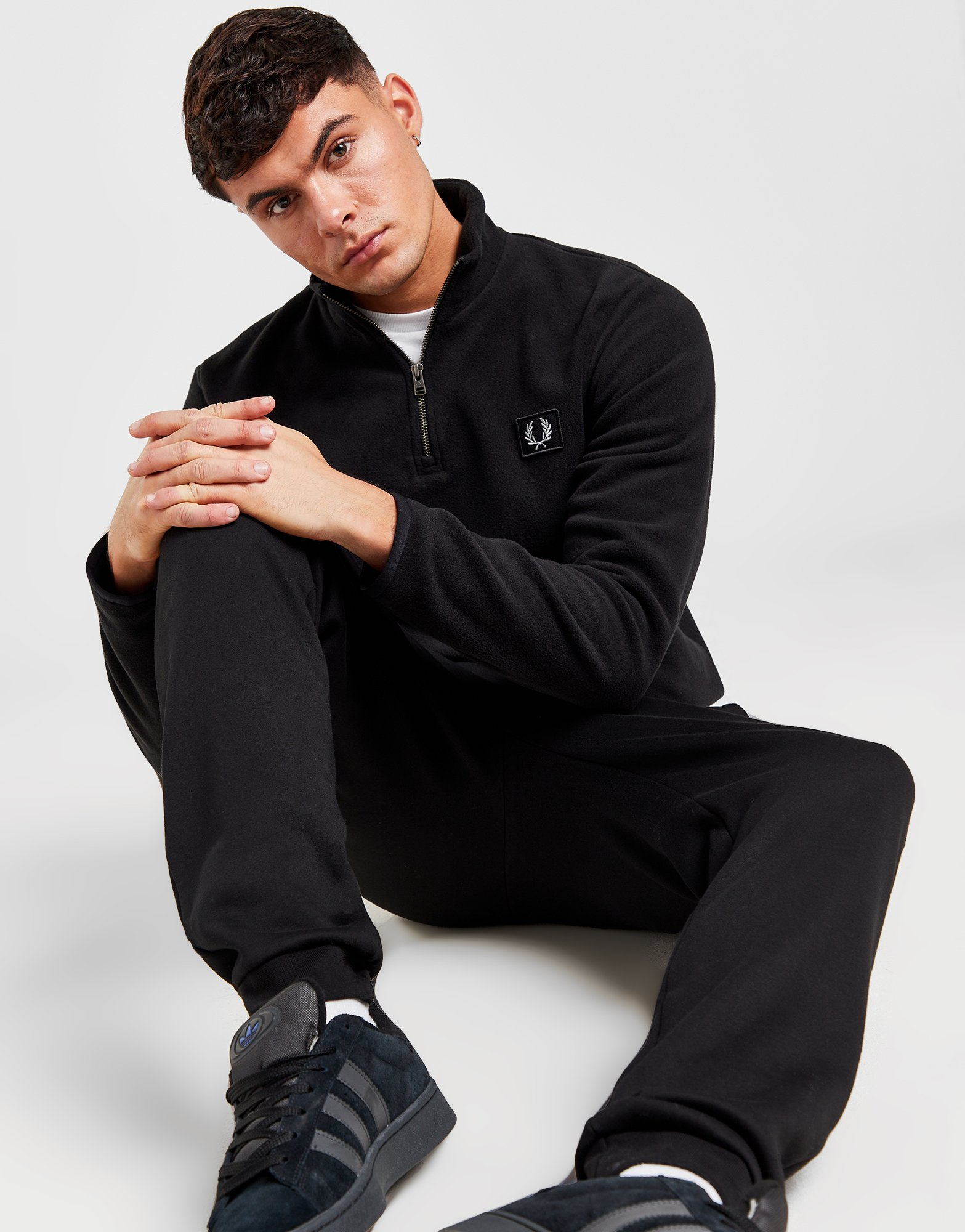 Fred Perry Sweat Zippé Polaire Homme