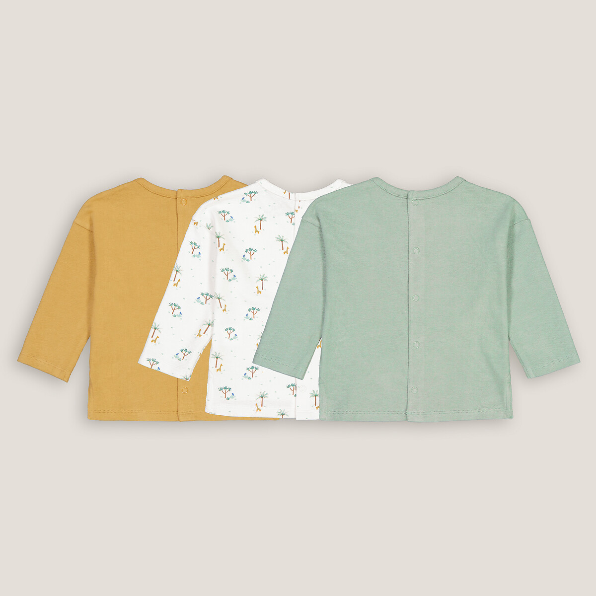 COLEÇÃO LA REDOUTE<br>Conjunto de 3 camisetas em algodão fantasia