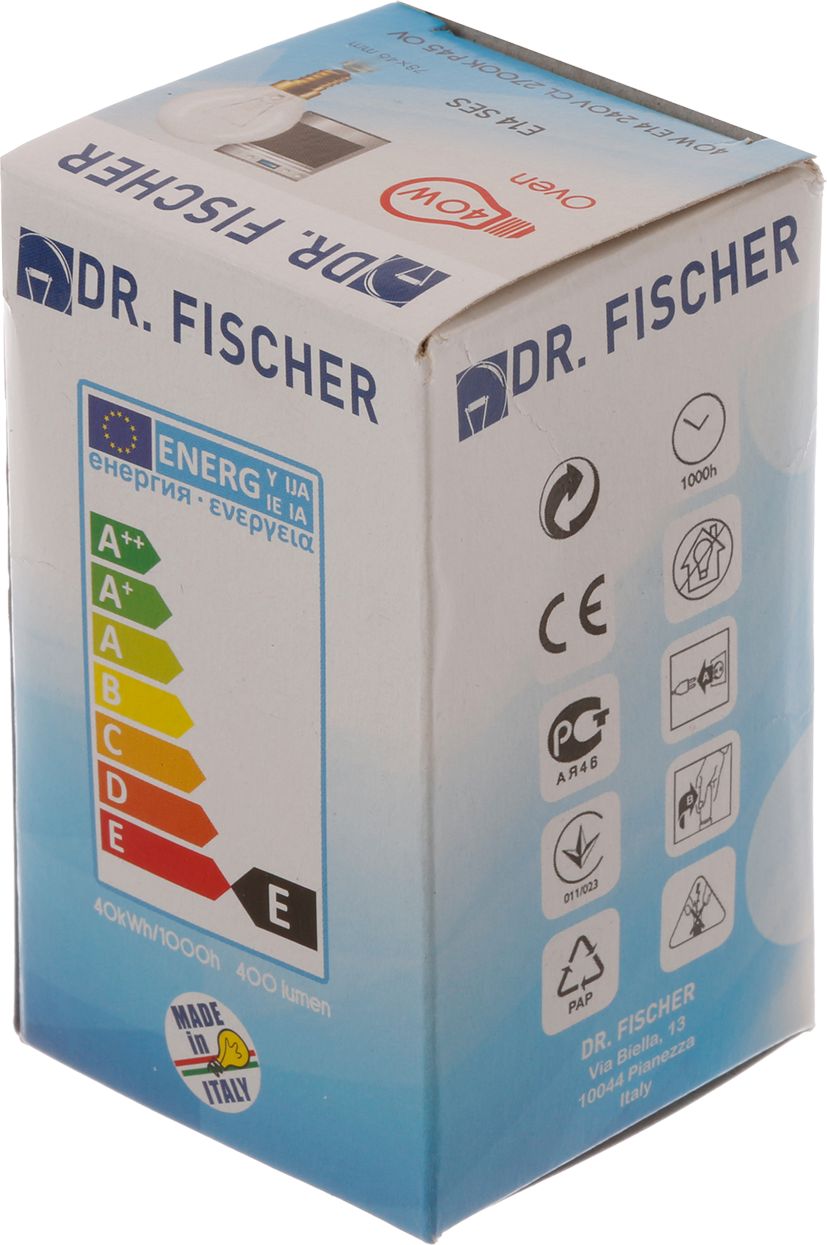 Lâmpada de classe de eficiência energética E / 240V / 40W / Consumo de energia 40 kWh/1000h. Lâmpada + kit de ferramentas = 613655 00057874
