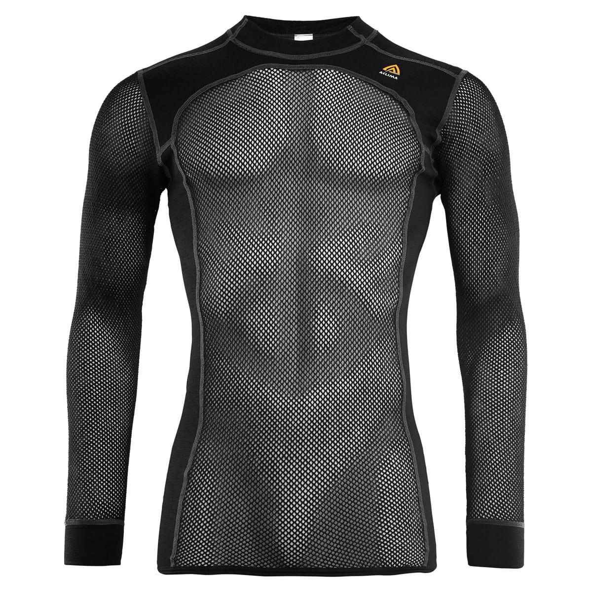 Aclima Men's WoolNet Crewneck Jet Black
