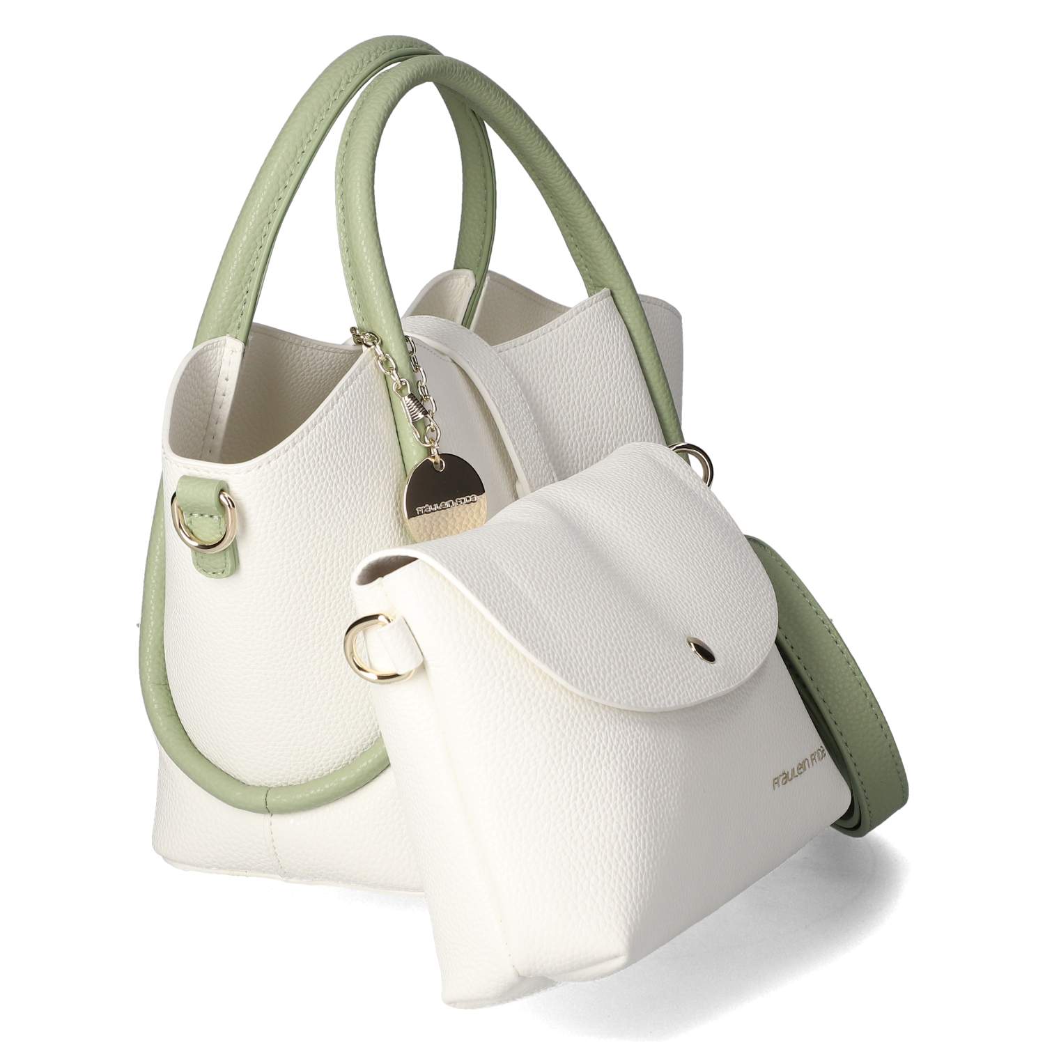 Fräulein Frida Taschenset - white/green