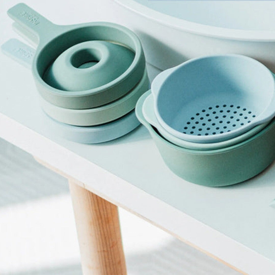 Inspire my play opvouwbare trechter - groen blauw - 3st