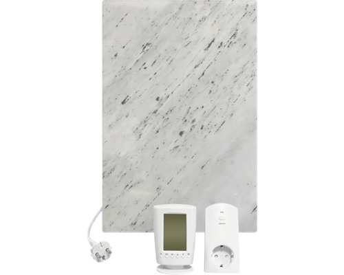 Infrarood natuursteenkachel ComfortStone Bianca 40x60 cm 500 watt incl. draadloze thermostaat