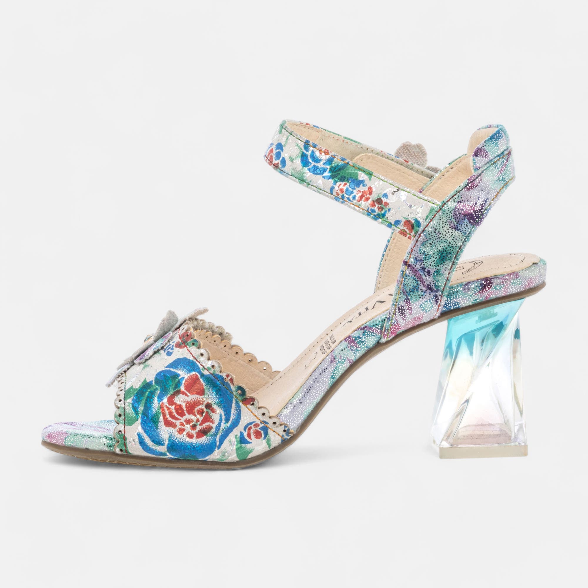Nu-pieds à talon Femme bleu