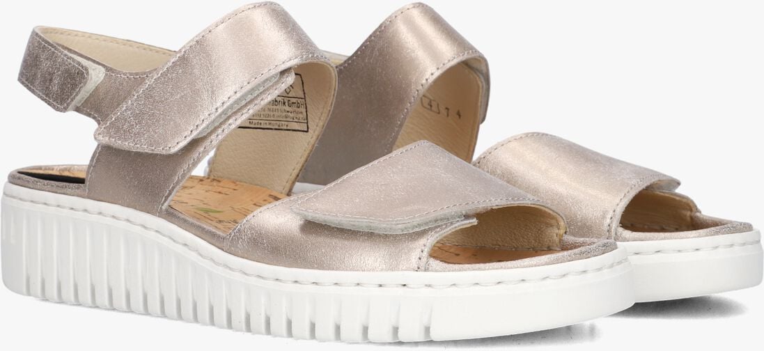 zilverkleurig waldlaufer sandalen met hak h-willow