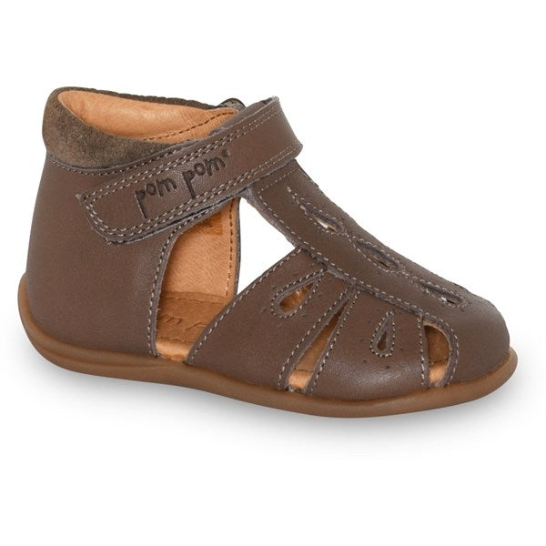 Køb Pom Pom Sandal Drops Velcro Latte
