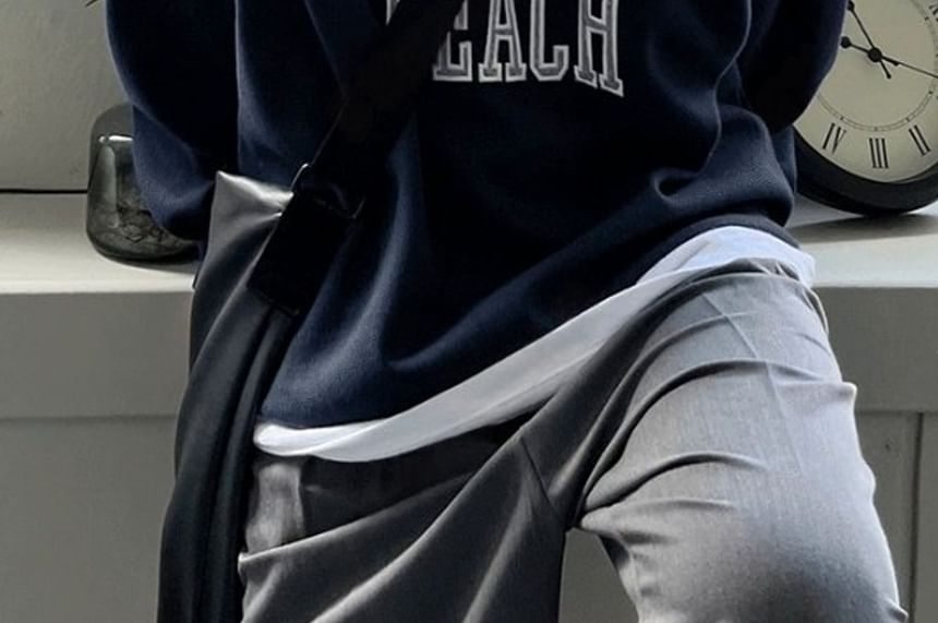 SeoulPop - Sweatshirt met losse pasvorm en letterprint