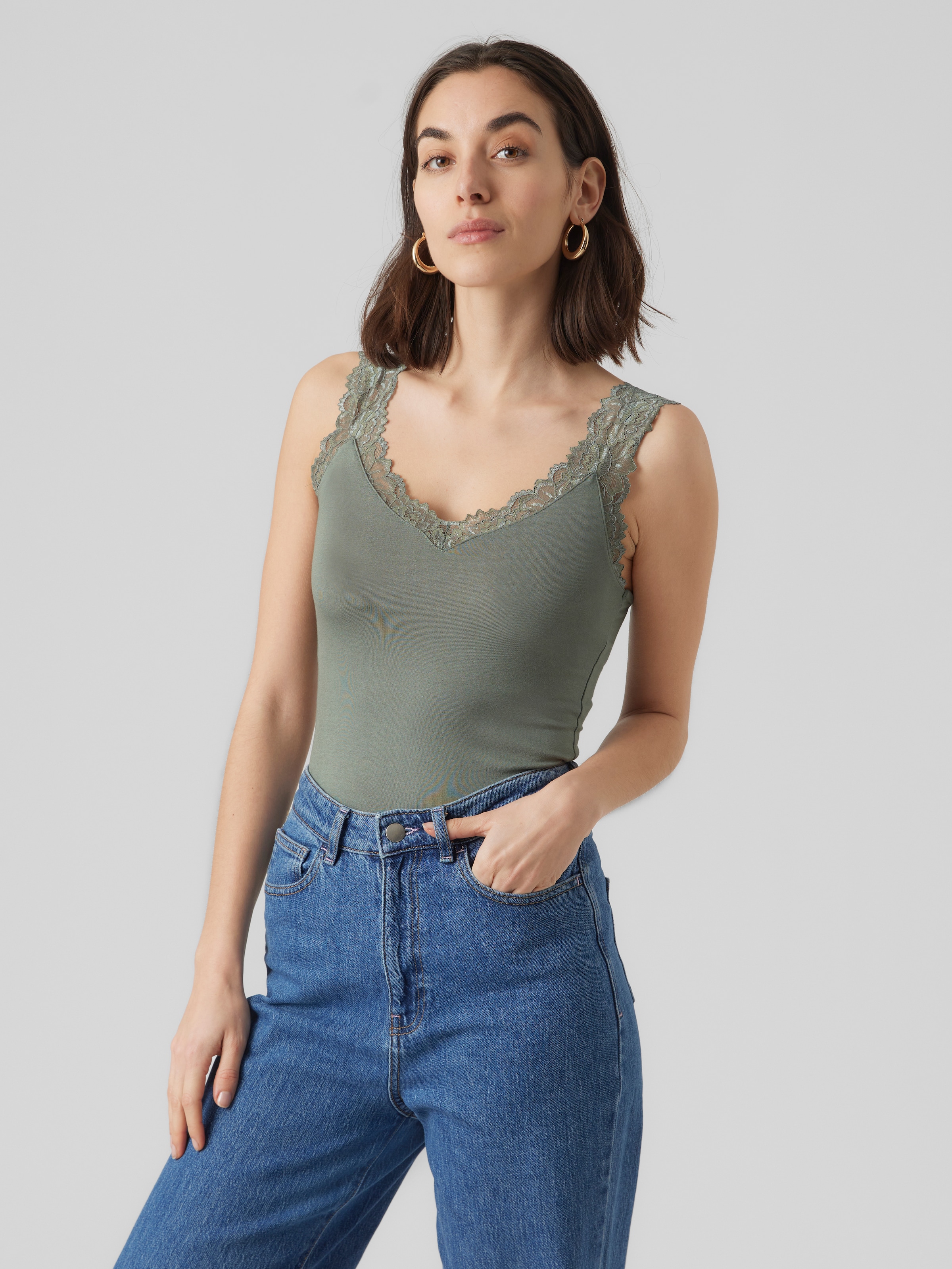 Vero Moda Spitzentop »VMROSA SL TOP JRS NOOS«