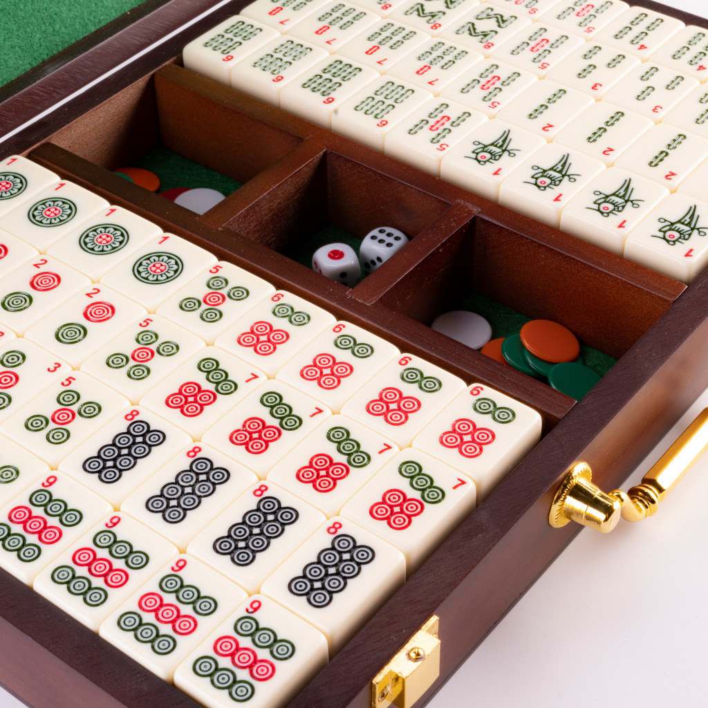 Mahjong - Boite bois