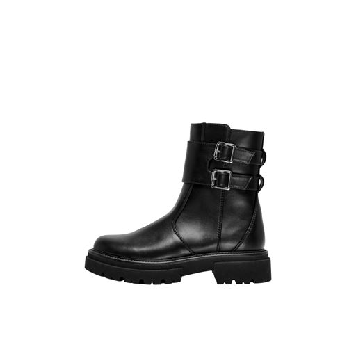 ONLY Trinity-7 Double Buckle Støvler, Black, 38