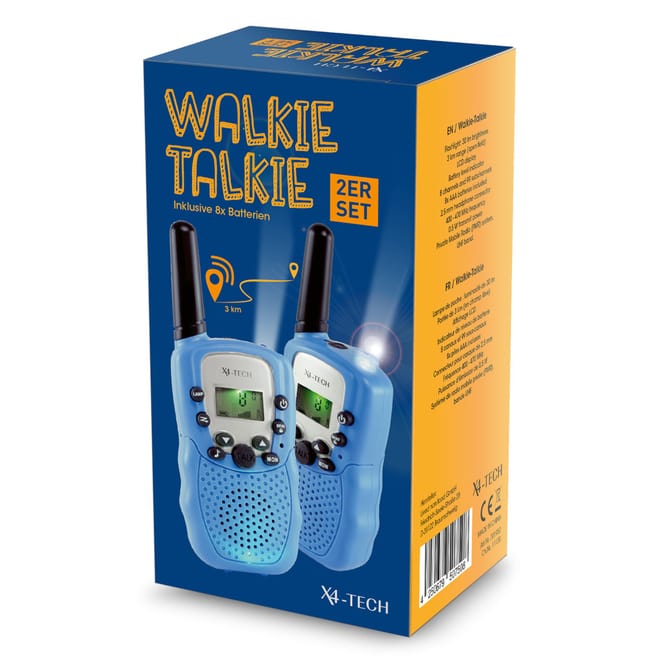 Walkie Talkie 2er Set - blau