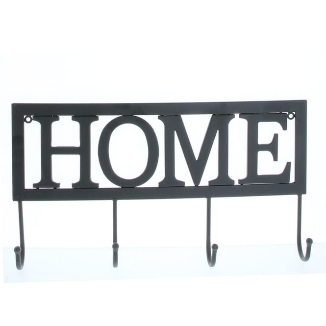 Hakenleiste - Home - aus Metall - ca. 48 x 6 x 26 cm