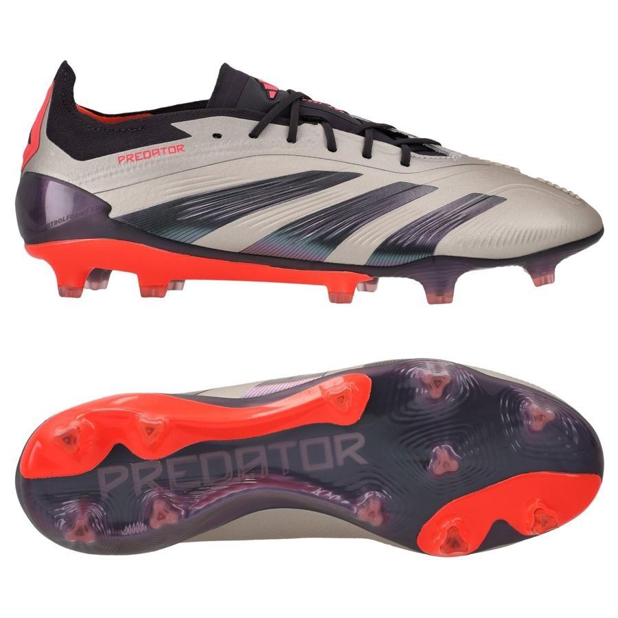 adidas Predator Elite FG Vivid Horizon - Argenté/Aurora Black/Turbo