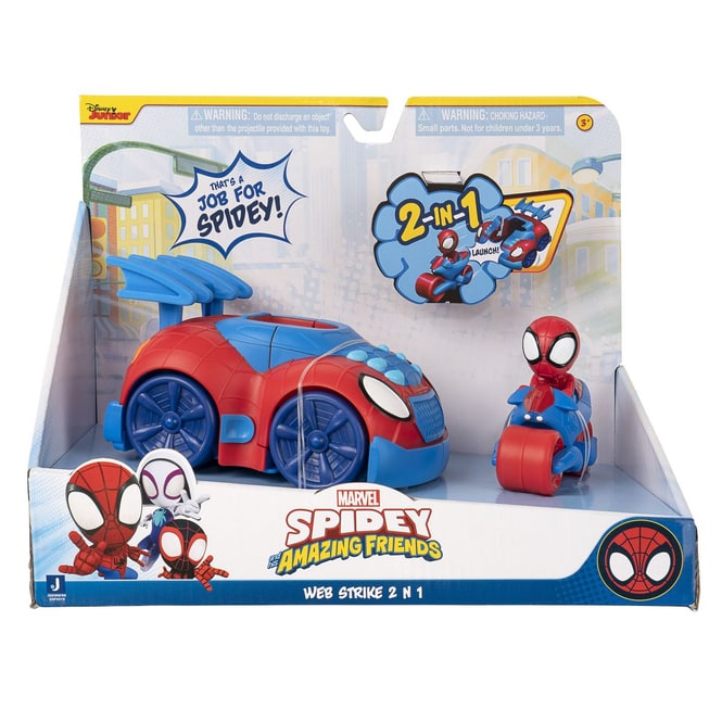 Spidey und seine Superfreunde - 2 in 1 Web Strike Fahrzeug