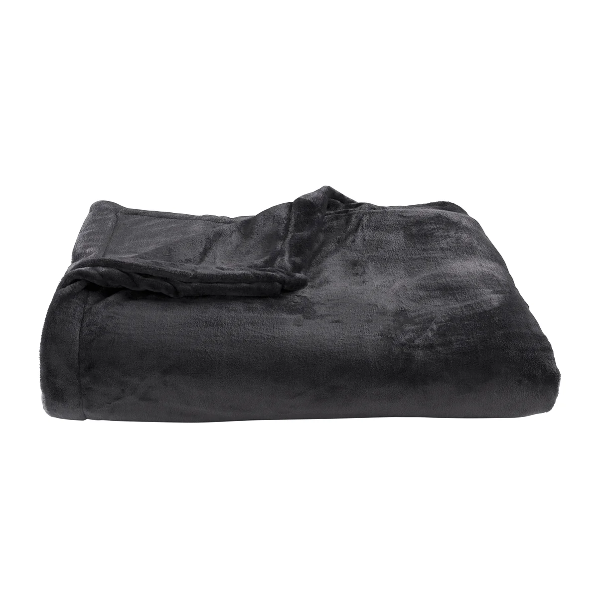 Couverture Polaire Extra Douce Coloris Anthracite