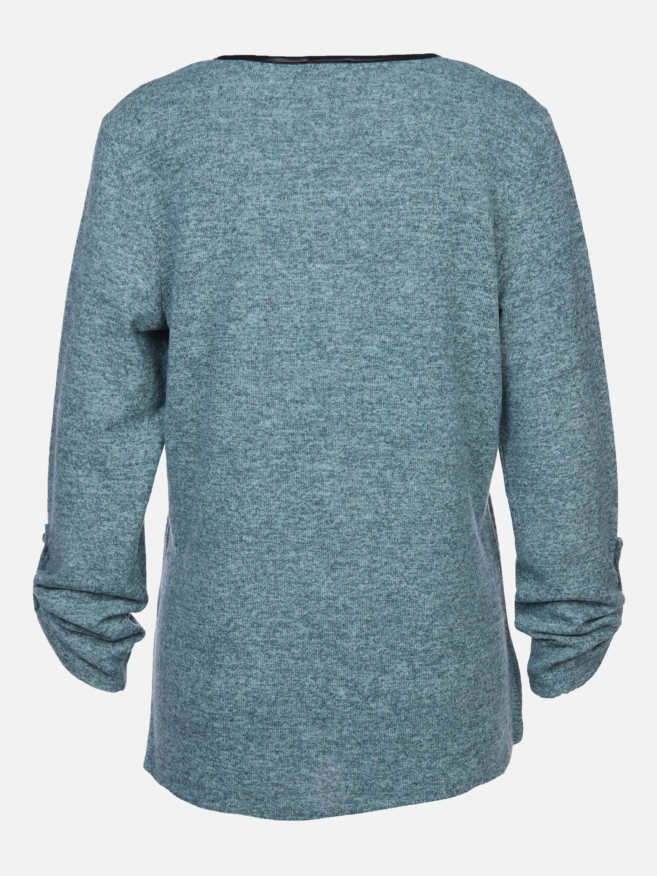Damen Flauschshirt mit Reißverschluss-Detail