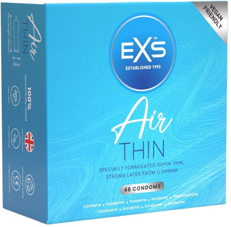 EXS Pjur MED Vegan Glijmiddel + 48 Vegan EXS Air Thin Condooms