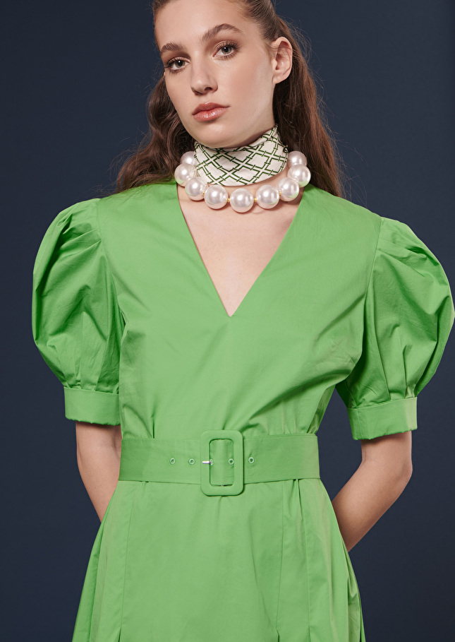 Robe Ranyaverte en popeline