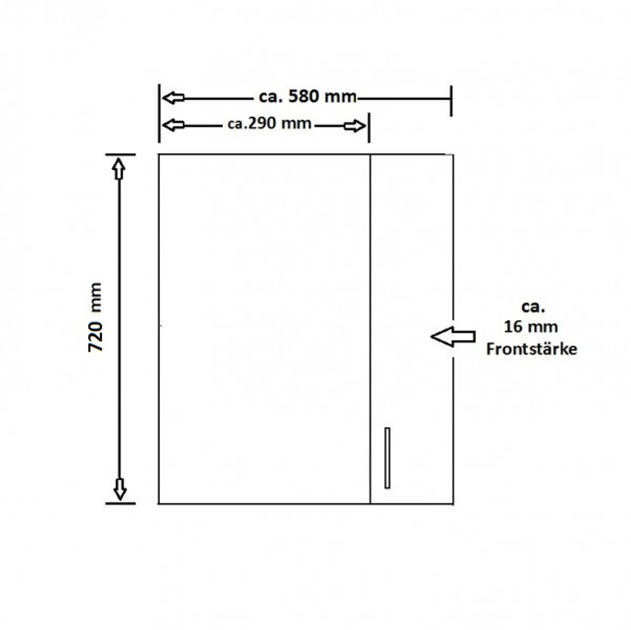 EKO White Eckhängeschrank 58x58 Weiss matt Küchenzeile Küchenblock Einbauküche