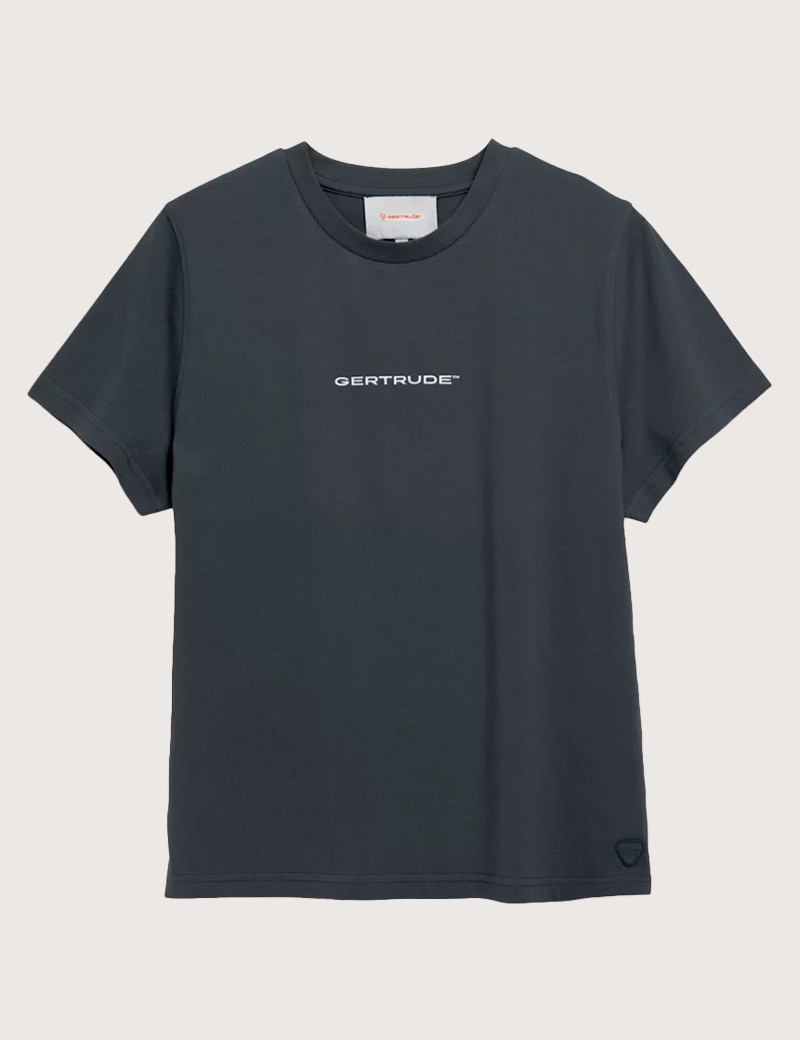 GERTRUDE&GASTON T-SHIRT MANCHES COURTES FEMME LEOPOLDINE NOIR